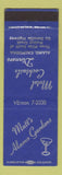 Matchbook Cover - Matt's Alamo Gardens Motel Alamo CA WORN