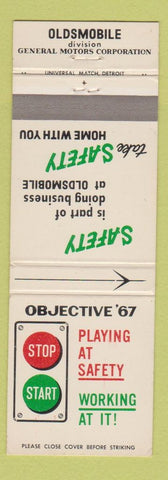 Matchbook Cover - Oldsmobile GM Factory Safety