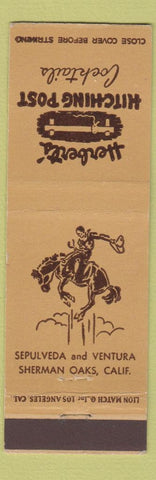 Matchbook Cover - Herbert's Hitching Post Sherman Oaks CA cowboy