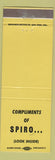 Matchbook Cover - Mello Inn El Cajon CA Spiro Agnew Joke