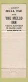 Matchbook Cover - Mello Inn El Cajon CA Spiro Agnew Joke