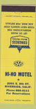 Matchbook Cover - Hi Ho Motel Riverside CA