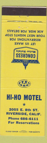 Matchbook Cover - Hi Ho Motel Riverside CA
