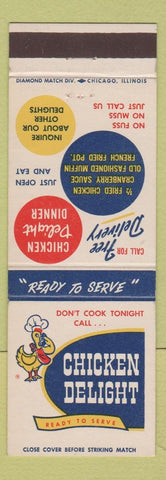 Matchbook Cover - Chicken Delights fried chicken
