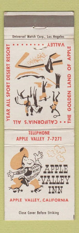 Matchbook Cover - Apple Valley Inn CA