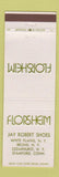 Matchbook Cover - Florsheim Shoes Jay Robert White Plains Bronx NY Stamford CT