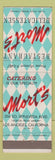 Matchbook Cover - Mort's Los Angeles CA Restaurant Deli