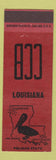 Matchbook Cover - Cecil Bullard Match Collector Shreveport LA Pelican RED