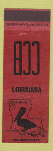 Matchbook Cover - Cecil Bullard Match Collector Shreveport LA Pelican RED
