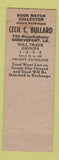 Matchbook Cover - Cecil Bullard Match Collector Shreveport LA Pelican RED