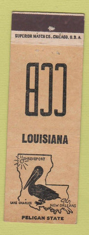 Matchbook Cover - Cecil Bullard Match Collector Shreveport LA Pelican TAN