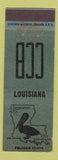 Matchbook Cover - Cecil Bullard Match Collector Shreveport LA Pelican BLUE