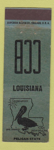 Matchbook Cover - Cecil Bullard Match Collector Shreveport LA Pelican BLUE