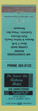 Matchbook Cover - Auburn Hotel Auburn CA  TEAL