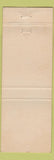 Matchbook Cover - Curly Jones Norwalk CA Bellflower