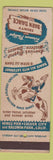 Matchbook Cover - Country Barn Dance Culver City CA cowboy WEAR