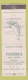 Matchbook Cover - Theodoro's Restaurant San Francisco CA
