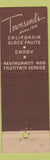 Matchbook Cover - Townsend's San Francisco CA YELLOW