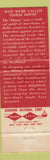 Matchbook Cover - Hansa House Family Buffet Anaheim CA Phoenix AZ