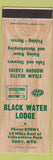 Matchbook Cover - Black Water Lodge Cody WY