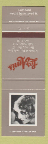 Matchbook Cover - Les Amis Baltimore MD girlie actress?