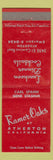 Matchbook Cover - Ramor Oaks Atherton CA