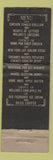 Matchbook Cover - Willard's Chicken Dinners Los Angeles CA Lion Canada 1929 WEAR