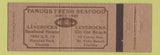 Matchbook Cover - Leverocks Seafood Pinellas Park FL ST Petersburg