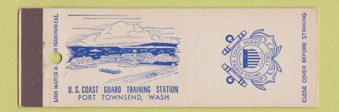 Matchbook Cover - US Coast Guard Training Station Port Townsend WA