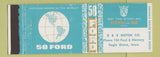 Matchbook Cover - 1958 Ford D&B Motors Eagle Grove IA