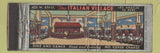 Matchbook Cover - Italian Village Los Angeles CA feature WORN
