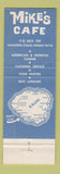 Matchbook Cover - Mike's Cafe Hanapepe Kauai Hawaii