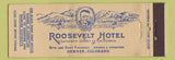Matchbook Cover - Roosevelt Hotel Denver Colorado Theodore