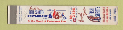 Matchbook Cover - Fish Shanty Los Angeles CA Walteria 10 Strike