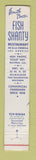 Matchbook Cover - Fish Shanty Los Angeles CA Walteria 10 Strike