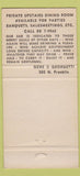 Matchbook Cover - Gene and Georgetti Chicago IL 30 Strike