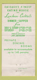 Matchbook Cover - Fritzel's Chicago IL WEAR 30 Strike