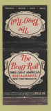 Matchbook Cover - Brass Rail New York Brooklyn NY WORN 30 Stick