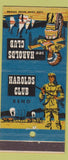 Matchbook Cover - Harolds Club Casino Reno NV 30 Stick