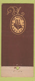 Matchbook Cover - Ambassador Hotel Chicago IL The Buttery 30 Stick