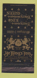 Matchbook Cover - Ye King's Inn Chicago IL WEAR 30 Strike