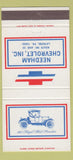 Matchbook Cover - Needham Chevrolet Latrobe PA 30 Strike