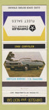 Matchbook Cover - 1969 Chrysler Newport Convertible Canada FLEET SALES 30 Strike