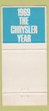 Matchbook Cover - 1969 Chrysler Newport Convertible Canada FLEET SALES 30 Strike