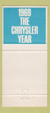 Matchbook Cover - 1969 Chrysler Hardtop Canada FLEET SALES 30 Strike
