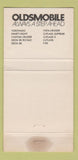 Matchbook Cover - 1972 Oldsmobile Andy Butti GMC Carson City NV WEAR 30 Strike