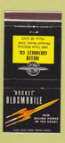 Matchbook Cover - Oldsmobile Rocket Miller Chevrolet Newport Beach CA 30 Strike