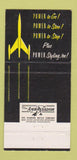 Matchbook Cover - Oldsmobile Rocket Miller Chevrolet Newport Beach CA 30 Strike