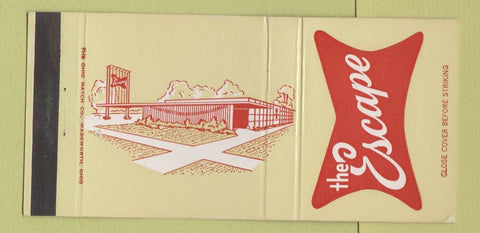 Matchbook Cover - The Escape Berwyn IL restaurant 30 Strike