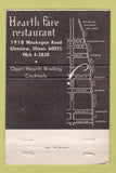 Matchbook Cover - Hearth Fare Restaurant Glenview IL 40 Strike